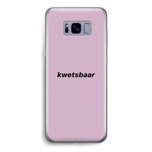 kwetsbaar: Samsung Galaxy S8 Transparant Hoesje