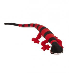 Knuffeldier Gekko Hagedis - zachte pluche stof - premium kwaliteit knuffels - rood - 62 cm