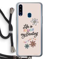 Tough Life: Samsung Galaxy A20s Transparant Hoesje met koord