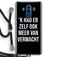 Meer verwacht - Zwart: Huawei Mate 10 Pro Transparant Hoesje met koord