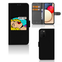 Samsung Galaxy A03s Wallet Case met Pasjes Popart Oh Yes - thumbnail