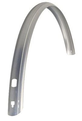 Sks achterspatbord 28 inch kunststof 45 mm zilver
