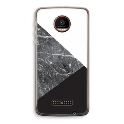 Combinatie marmer: Motorola Moto Z Force Transparant Hoesje