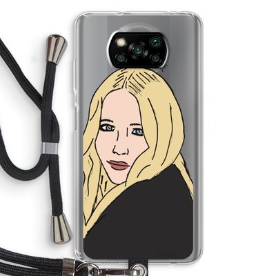 Mary Kate: Xiaomi Poco X3 Pro Transparant Hoesje met koord