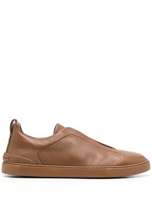 Zegna baskets Triple Stitch - Marron