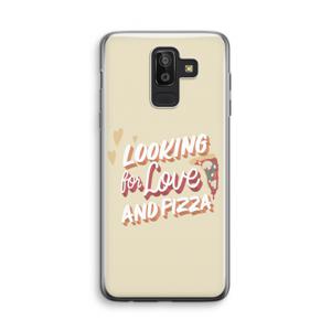 Pizza is the answer: Samsung Galaxy J8 (2018) Transparant Hoesje