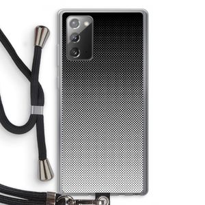 Musketon Halftone: Samsung Galaxy Note 20 / Note 20 5G Transparant Hoesje met koord