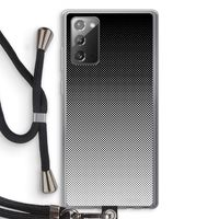 Musketon Halftone: Samsung Galaxy Note 20 / Note 20 5G Transparant Hoesje met koord