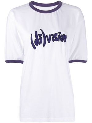 (di)vision t-shirt en coton biologique à logo brodé - Blanc