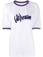 (di)vision t-shirt en coton biologique à logo brodé - Blanc