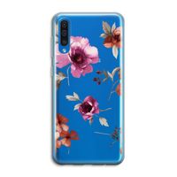 Geschilderde bloemen: Samsung Galaxy A50 Transparant Hoesje