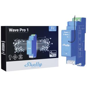 Shelly Qubino Wave Pro 1 power relay Blauw