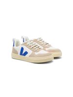 VEJA Kids baskets en cuir à patch logo - Blanc