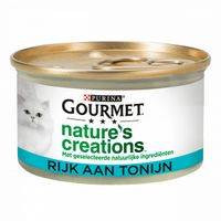 Gourmet Nature&apos;s Creations met tonijn nat kattenvoer (blik 85 gr) 24 x 85 g