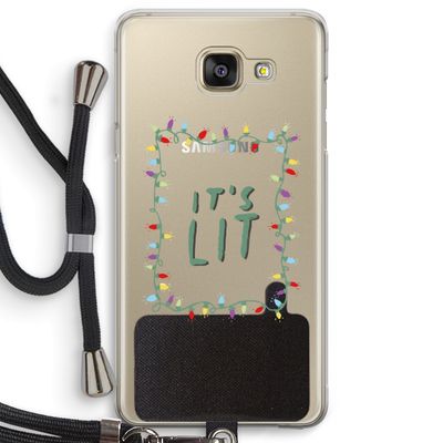 It's Lit: Samsung Galaxy A5 (2016) Transparant Hoesje met koord