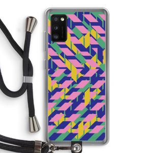 Skew Blush 1: Samsung Galaxy A41 Transparant Hoesje met koord