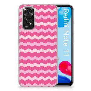 Xiaomi Redmi 10 | Redmi Note 11 4G TPU bumper Waves Pink