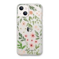 Botanical sweet flower heaven: iPhone 13 Transparant Hoesje