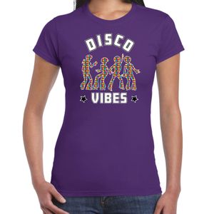 Disco verkleed t-shirt dames - jaren 80 feest outfit - disco vibes