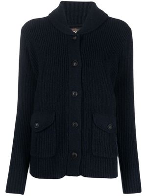 Ralph Lauren RRL cardigan nervurée à boutonnière - Bleu