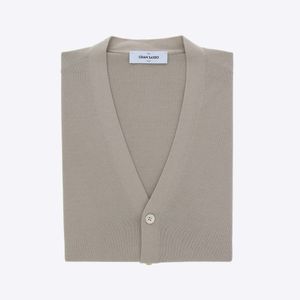 Cardigan Beige Katoen