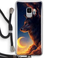Night Guardian: Samsung Galaxy S9 Transparant Hoesje met koord