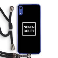 Negenduust black: Honor Play 8A Transparant Hoesje met koord