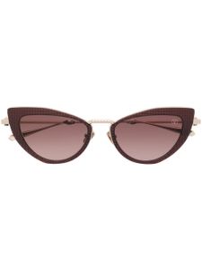 VALENTINO GARAVANI EYEWEAR lunettes de soleil Rockstud à monture papillon - Or