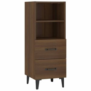 vidaXL Dressoir 34,5x34x90 cm bewerkt hout bruin eikenkleur