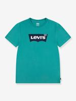 Batwing LEVI'S t-shirt voor kinderen met korte mouwen groen