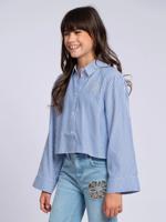 Naomi Blouse Violet/Off White