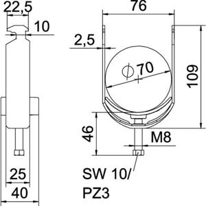 OBO Bettermann 1186269 Beugelklem 1 stuk(s)