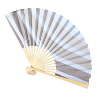 Handwaaier/spaanse waaier Marina - grijs - polyester - 26 cm - verkoeling/zomer Handwaaier/spaanse waaier Marina - grijs - polyester - 26 cm - verkoeling/zomer