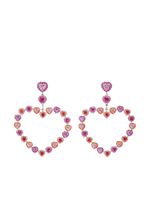 Anabela Chan boucles d'oreilles Love Heart en or rose vermeil 18ct - thumbnail