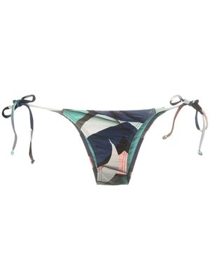 Lygia & Nanny bas de bikini Thay imprimé - Bleu
