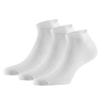 Apollo Sneakersokken Basic Bamboo Wit 3-pack-43/46