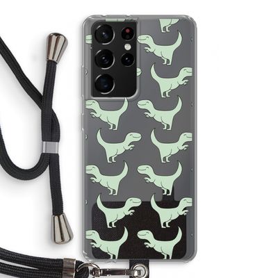 Dinos: Samsung Galaxy S21 Ultra Transparant Hoesje met koord