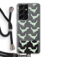 Dinos: Samsung Galaxy S21 Ultra Transparant Hoesje met koord