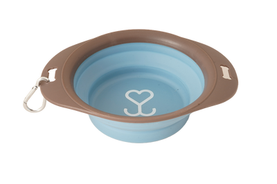 VoorMijnDier opvouwbare petbowl voor hond en kat 20.5 x 15.5 cm
