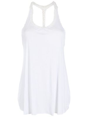 Amir Slama blouse à design sans manches - Blanc
