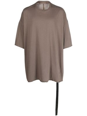 Rick Owens DRKSHDW t-shirt à ourlet à lien de resserrage - Vert