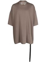 Rick Owens DRKSHDW t-shirt à ourlet à lien de resserrage - Vert Rick Owens DRKSHDW t-shirt à ourlet à lien de resserrage - Vert