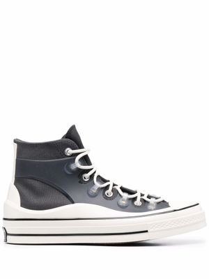 Converse baskets montantes à patch logo - Gris