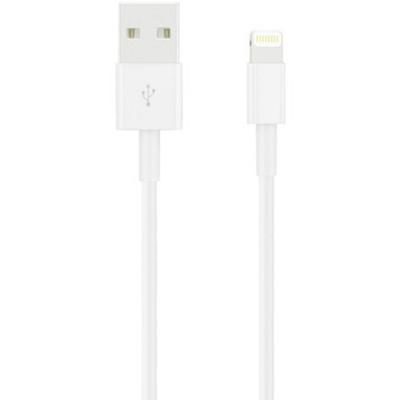 Apple iPad/iPhone/iPod Aansluitkabel [1x USB-A 2.0 stekker - 1x Apple dock-stekker Lightning] 2.00 m Wit