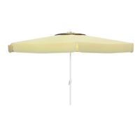 Marbueno Parasol Aluminium 8 Baren D270 cm Polyester Wit Tuin, Zwembad en Terras 10182