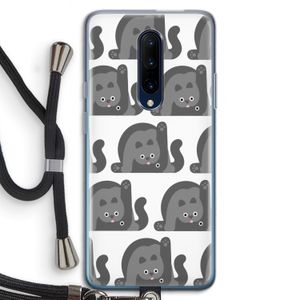 Cats: OnePlus 7 Pro Transparant Hoesje met koord