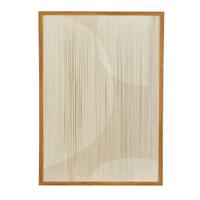 Mica Decorations Muurdecoratie Cirkel - L50 x B60 x H3 cm - Beige