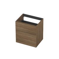 INK - Onderkast 2L A-sym Decor Tbv Grepen - 600x450x650 Mm - Zuiver Eiken