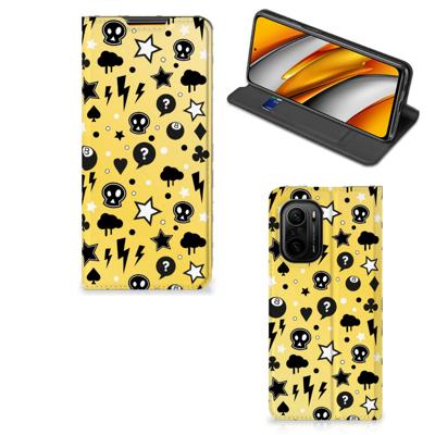 Mobiel BookCase Xiaomi Mi 11i | Poco F3 Punk Geel Mobiel BookCase Xiaomi Mi 11i | Poco F3 Punk Geel