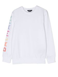 Balmain Kids sweat à logo imprimé - Blanc